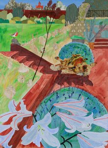 サマーリリー（コラージュ）