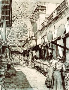 バルセロナの聖カテリーナ市場の広場（図面 作： Dionisio Baixeras Verdaguer