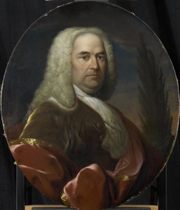 1734年に選出されたオランダ東インド会社のロッテルダム商工会議所長、ウーゴ・デュ・ボイスの肖像