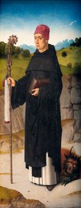 教区教会 (Parochiekerk Sint-Pieter)。 ペインティング。 ダークバウト。 聖エラスムスの殉教。 Ca 1460-1464。 詳細。 右パネル。 作： Dirck Bouts