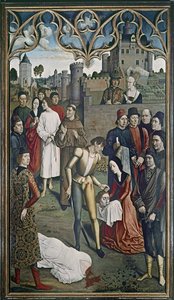 オットー皇帝の正義：無実の男の処刑、1473-75年（3662年も参照） 作： Dirck Bouts