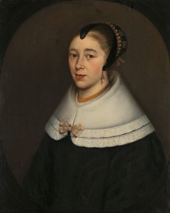 バルトロメウス フェルマイデンの妻、カタリーナ ケティング (1626/27-73) と思われる女性の肖像 作： Dirck Craey