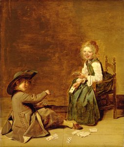 子供のトランプ、1631 作： Dirck Hals