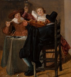 ヴァイオリニストと陽気な会社 作： Dirck Hals