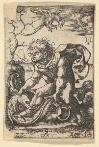 魚を持つ男、1522 年 8 月 16 日。 作： Dirck Vellert