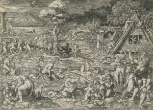 大洪水、1544年。 作： Dirck Vellert