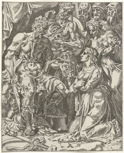 ジュディス・フォア・ホロフェルネス ホロフェルネスのジュディス（シリーズタイトル） 作： Dirck Volckertsz. Coornhert (attributed to)