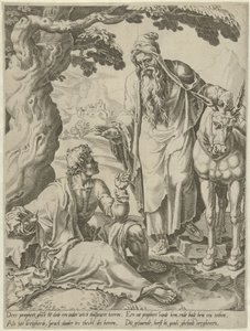 預言者から神の人への招待 不従順な神の男の物語（シリーズタイトル） 作： Dirck Volckertsz. Coornhert (attributed to)