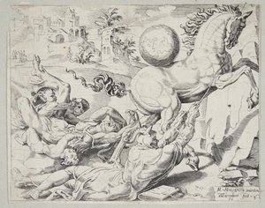 知識と愛を運び去る世界 作： Dirck Volckertsz. Coornhert