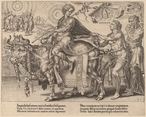 ヨセフの勝利 作： Dirck Volckertz Coornhert after Maerten van Heemskerck