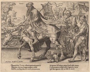 トビアスの勝利 作： Dirck Volckertz Coornhert after Maerten van Heemskerck