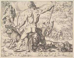 ガッド、シリーズ「十二総主教」から、1550年。 作： Dirck Volkertsen Coornhert
