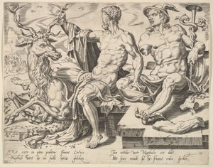 ナフタリ、シリーズ「十二人の総主教」、1550年。 作： Dirck Volkertsen Coornhert