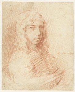 髪の長い青年の胸像 作： Dirck de Bray