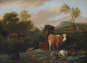 動物界 作： Dirck van Bergen