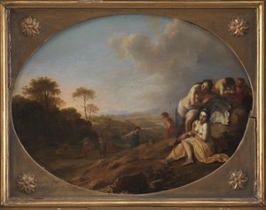 風景の中のニンフ 作： Dirck van der Lisse