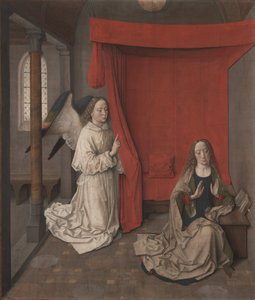 受胎告知、1455年頃 作： Dirk Bouts