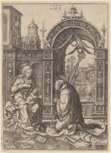 セントバーナードのビジョン 作： Dirk Jacobsz Vellert
