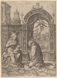 セントバーナードのビジョン 作： Dirk Jacobsz Vellert
