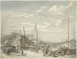 冬の風景 作： Dirk Jan van der Laan