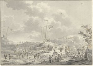1799年、カランツォークのロシア軍キャンプ 作： Dirk Langendijk