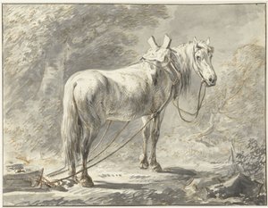 そりの前の馬、右側 作： Dirk Langendijk
