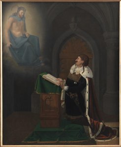 ローテンブルク城でのクリスチャン 4 世のビジョン 作： Ditlev Blunck