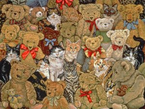 Tedcats、1997（パネルにアクリル） 作： Ditz