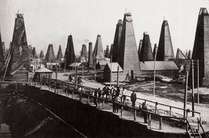 ロシア、カスピ海のバクーの油田、c1890 作： Dmitri Ivanovich Yermakov