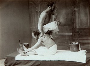 オリエンタルバス。マッサージ、1880年代 作： Dmitri Ivanovich Yermakov