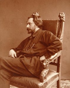 著者レオニード・ニコラエヴィッチ・アンドレーエフ（レオニード・アンドレーエフ）（1871-1919）の肖像画。 Dmitri Spiridonovich Zdobnovによるシルバーゼラチン写真（19世紀末） 作： Dmitri Spiridonovich Zdobnov