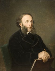 画家イワン・アイヴァゾフスキーの肖像 1817-1900年 1879年 作： Dmitry Mikhaylovich Bolotov