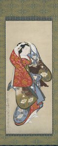美しい女性、18 世紀。 作： Dohan Kaigetsudo