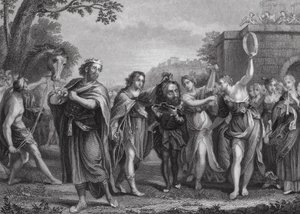 ダビデの勝利 作： Domenichino (1581 1641) (after)