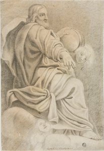 座っているキリスト 作： Domenichino