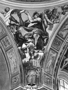 聖ルーク、キューポラから垂下、1623年 作： Domenichino