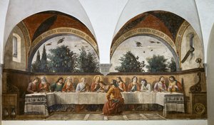 最後の晩餐 作： Domenico Ghirlandaio