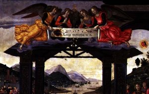 賢者の礼拝、1488（パネル上のテンペラ）（120249の詳細） 作： Domenico Ghirlandaio