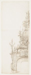 ビショップに敬意を表してお祝いの装飾のためのデザイン 作： Domenico Antonio Vaccaro