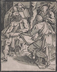 教会の四博士、約。 1540-1550。 作： Domenico Beccafumi