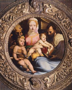 ドメニコ・ベッカフミ（1486-1551）による聖家族 作： Domenico Beccafumi