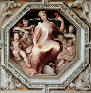 祖国の愛。ドメニコ・ベッカフミ（1486-1551）の絵画 作： Domenico Beccafumi