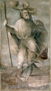 聖人クリストファードメニコ・ベッカフミ（1486-1551）の絵画