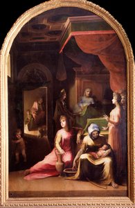 処女の誕生」（絵画、1540年頃～1543年頃 作： Domenico Beccafumi