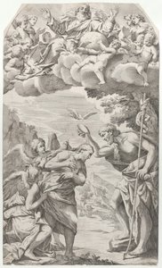 キリストの洗礼、1670-1731。 作： Domenico Bonavera