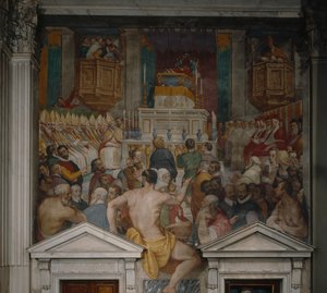 聖アントニヌスの葬儀、1589 作： Domenico Cresti