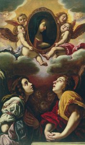飛行と崇拝の天使、1613年-4月 作： Domenico Fetti or Feti