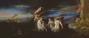 ヒーローとレアンダー（パネル） 作： Domenico Fetti or Feti