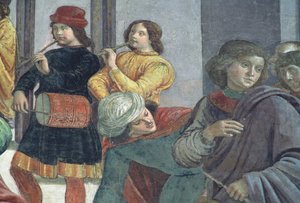 処女の結婚からのミュージシャン 作： Domenico Ghirlandaio