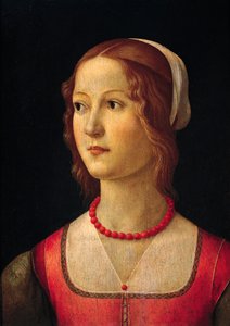 Retrato de jovem por Domenico Ghirlandaio (1449-1494), por volta de 1485 作： Domenico Ghirlandaio